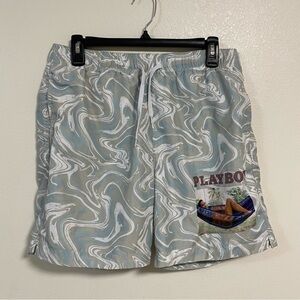 Playboy By PacSun Swim Trunks Men’s Size Medium Marble Swim Short Trunks